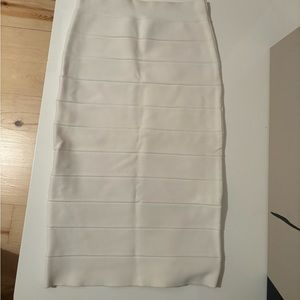 White bandage skirt